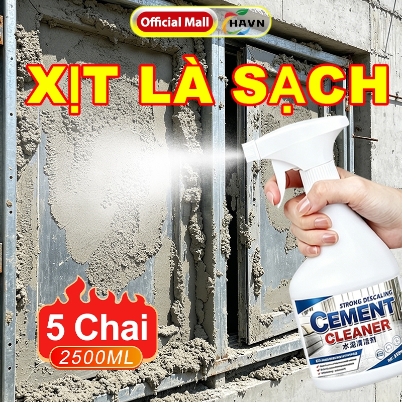 Dung Dịch Tẩy Xi Măng，Xịt làm Trên Nền Gạch Sau Thi Công，An Toàn Dung Dịch Tẩy Xi Măng Bám Dính Trên Sàn, Tường, Gạch Me