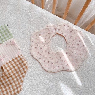 Yếm Xoay Vải Muslin Cao Cấp 4 Lớp Cúc Bấm Hoạ Tiết Siêu Dễ Thương, Thấm Hút Tốt Cho Bé