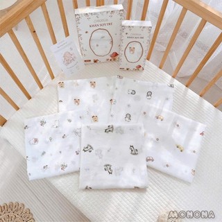 [MONONA] Khăn Tắm Sợi Tre Organic Monona 100x120cm - Chất Vải Mềm Mại Thấm Hút Tốt An Toàn Cho Bé