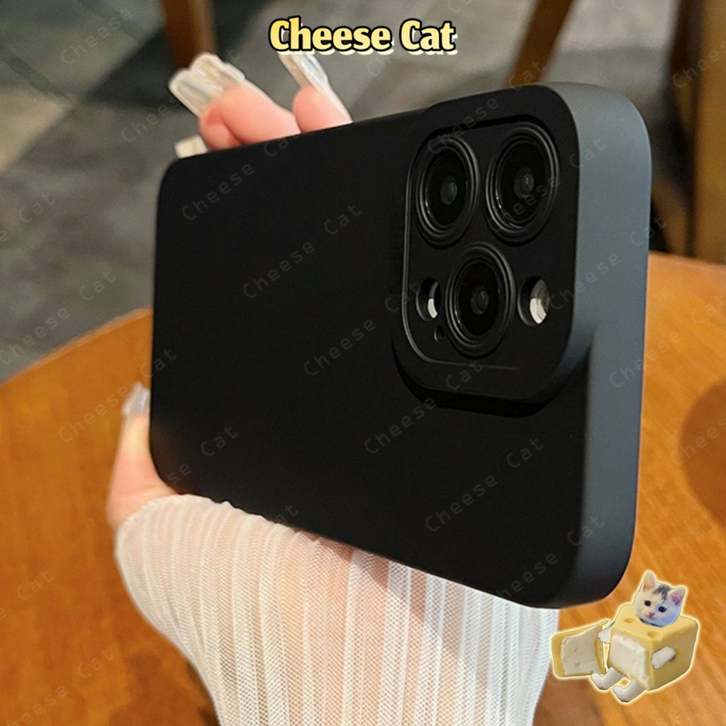 Ốp lưng silicon màu đen mờ và trắng cho iPhone 13 12 11 14 15 16 17 Pro Max 17 Air 7 8 Plus SE XR Xs Max