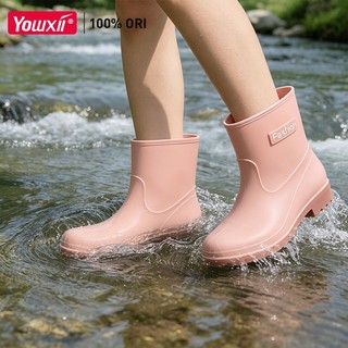 YOWXll Bốt Đi Mưa Nữ Chống Thấm - Giữ Ấm, Thời Trang,Chống trượt,Chống nước,Chống bẩn
