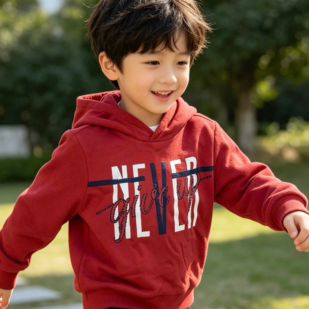 Áo hoodie bé trai X00-002 xuất khẩu dư xịn – áo khoác nỉ trẻ em ấm áp, size 4–6Y (15–23kg)