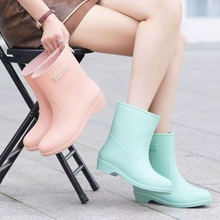 YOWXll Bốt Đi Mưa Nữ Chống Thấm - Giữ Ấm, Thời Trang,Chống trượt,Chống nước,Chống bẩn