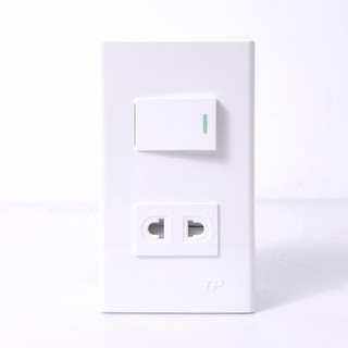 Mặt đôi 1 ổ cắm 1 công tắc 2 chấu, 3 chấu TPE, chính hãng - thietbidienelec68