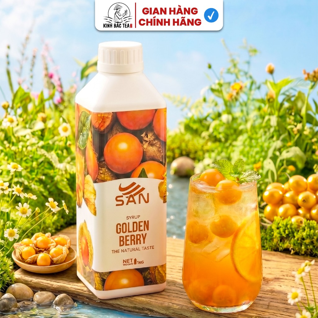 Syrup/siro Caramel SAN, đậm đà, có chai chiết 100ml, tặng công thức, latte, trà sữa, làm bánh