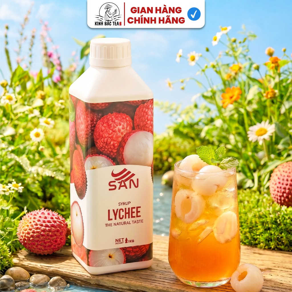 Syrup/siro DƯA LƯỚI XANH SAN, có mẫu thử 100ml, tặng công thức pha chế, hương thơm, màu sắc nổi bật