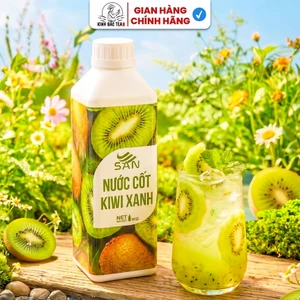 NƯỚC CỐT KIWI XANH SAN Chai 1Kg, có mẫu thử 100ml, tặng công thức pha chế, hương thơm