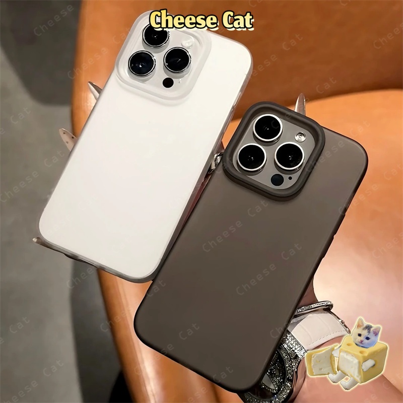 Ốp lưng iPhone màu đen không ố vàng chất liệu mềm mại phù hợp với iPhone 15 16 17 13 12 11 14 Pro Max 17 Air 7Plus XR Xs