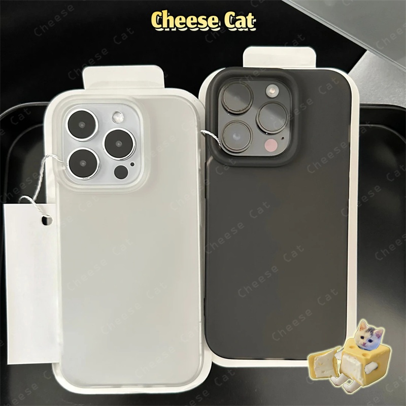 Ốp lưng iPhone màu đen không ố vàng chất liệu mềm mại phù hợp với iPhone 15 16 17 13 12 11 14 Pro Max 17 Air 7Plus XR Xs