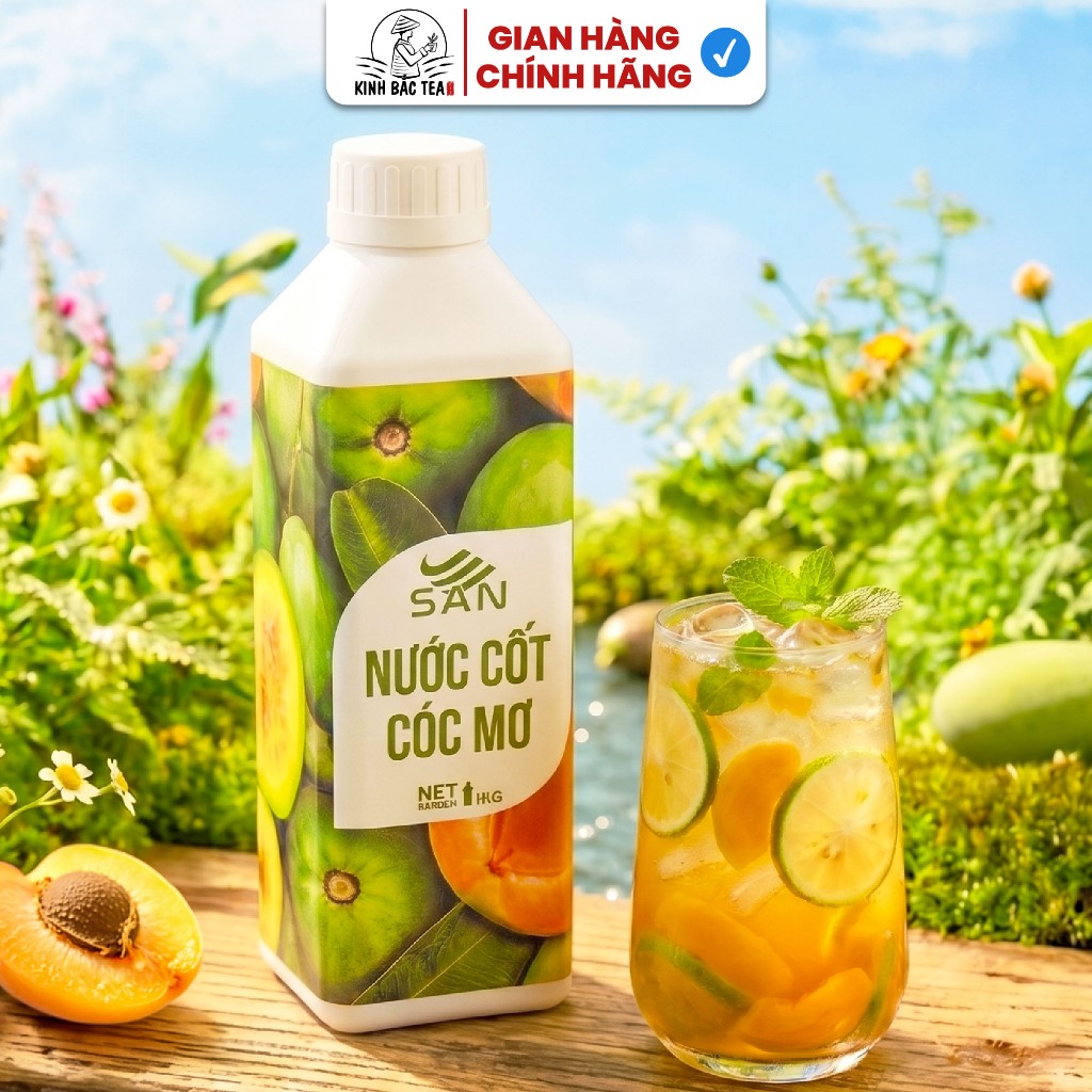 Nước cốt cóc mơ SAN, có mẫu thử 100ml, tặng công thức pha chế, hương thơm, trái cây tự nhiên