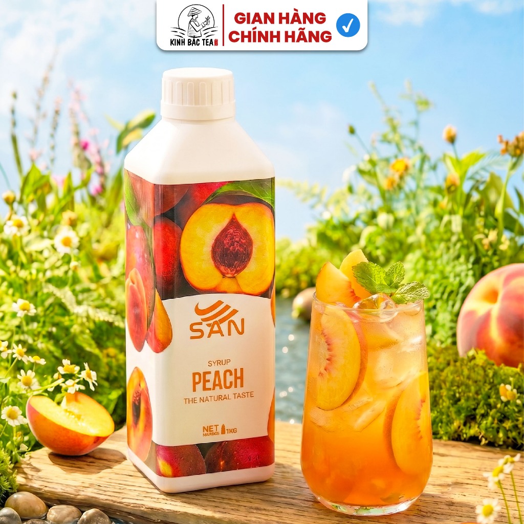 Syrup/siro DƯA LƯỚI XANH SAN, có mẫu thử 100ml, tặng công thức pha chế, hương thơm, màu sắc nổi bật