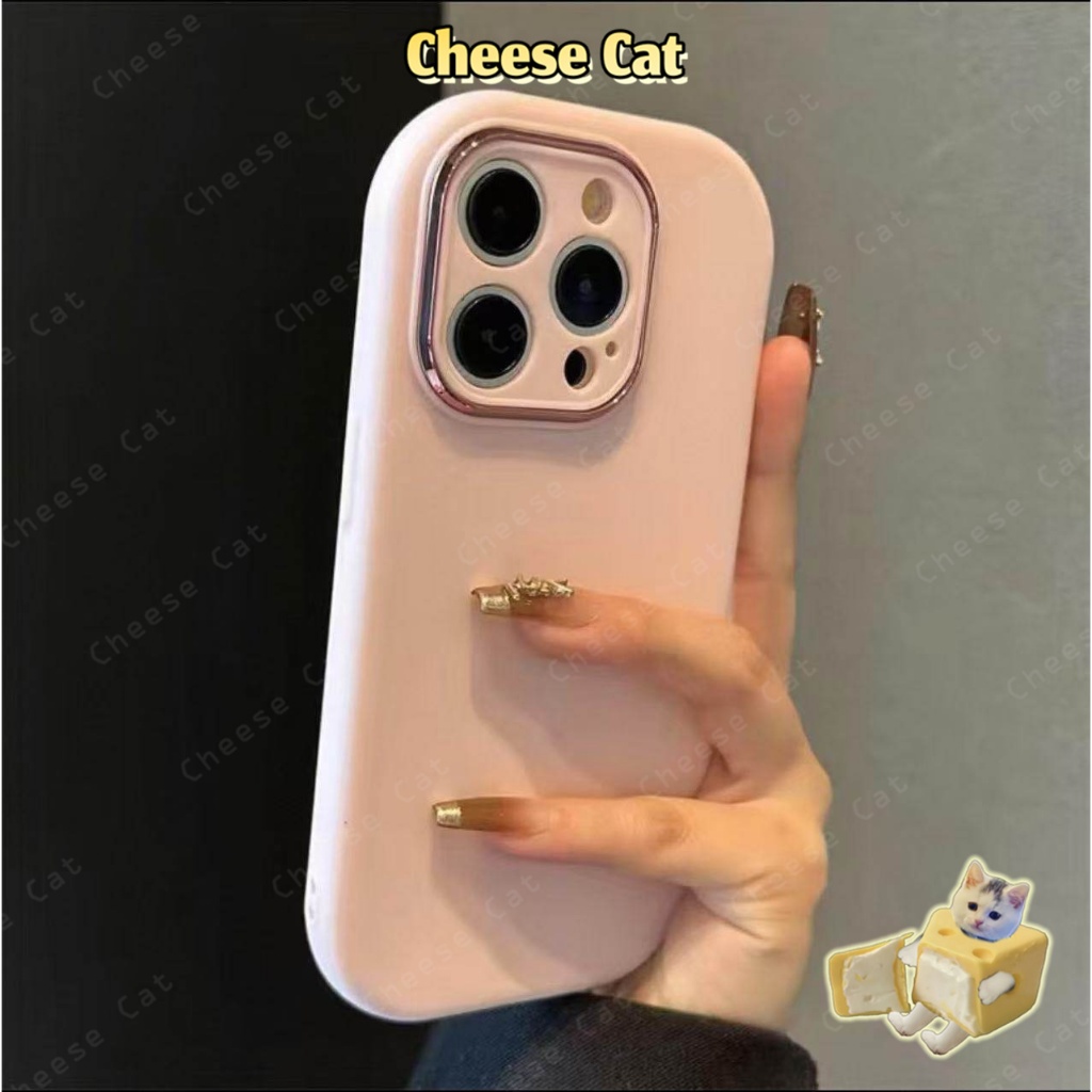 Ốp bảo vệ ống kính màu xanh kim loại nhạt cho iPhone 14 15 16 13 12 11 17 Pro Max 17 Air 7 8 Plus SE XR Xs Max
