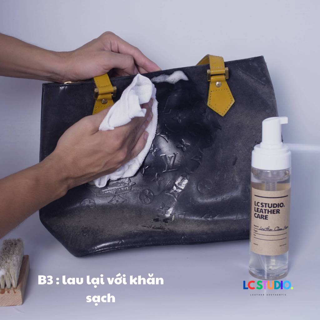 Leather Clean Bọt Vệ Sinh Giày Dép, Đồ Da,Sofa, Nội Thất Ô Tô, Túi Xách LC Studio