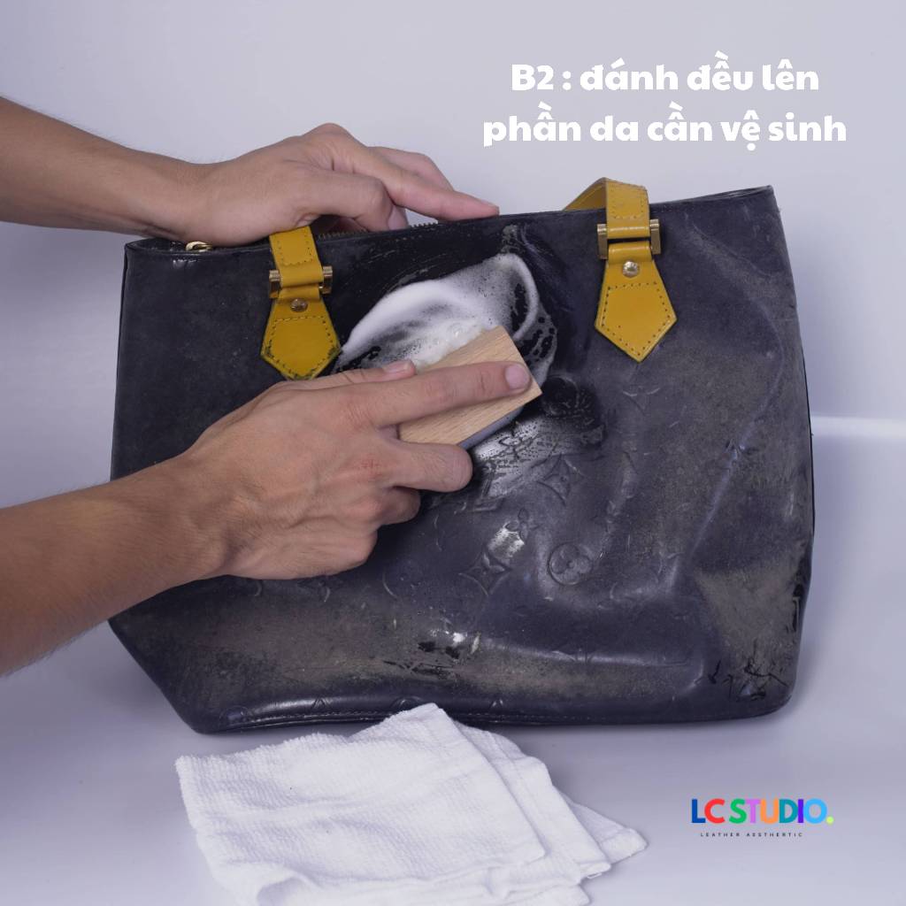 Leather Clean Bọt Vệ Sinh Giày Dép, Đồ Da,Sofa, Nội Thất Ô Tô, Túi Xách LC Studio