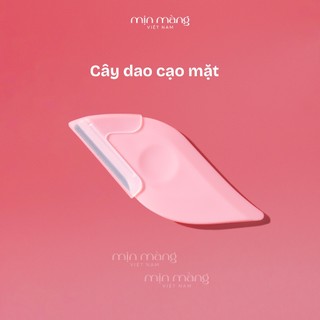 Dao Cạo Lông Mặt MỊN MÀNG Hình Bán Nguyệt Cạo Tỉa Râu Tiện Lợi Thiết Kế Thông Minh Siêu Bén Màu Hồng