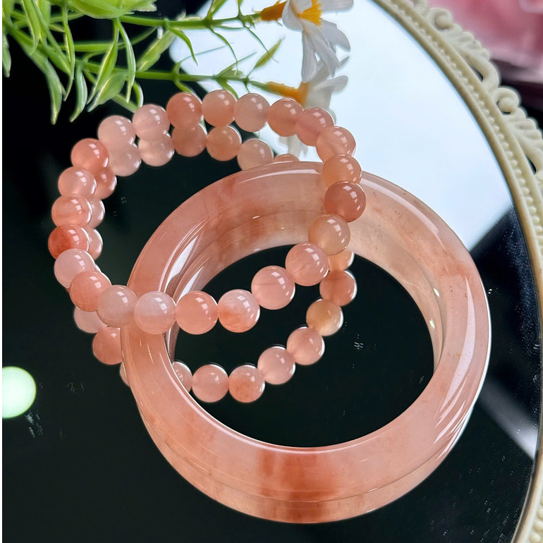 [𝐓ặ𝐧𝐠 𝐍𝐡ẫ𝐧] Vòng Tay Đào Hoa Nương Tự Nhiên Cao Cấp -Trang Sức Tình Duyên 𝐬𝐡𝐚𝐧𝐠𝐡𝐚𝐢 𝐬𝐭𝐨𝐫𝐞