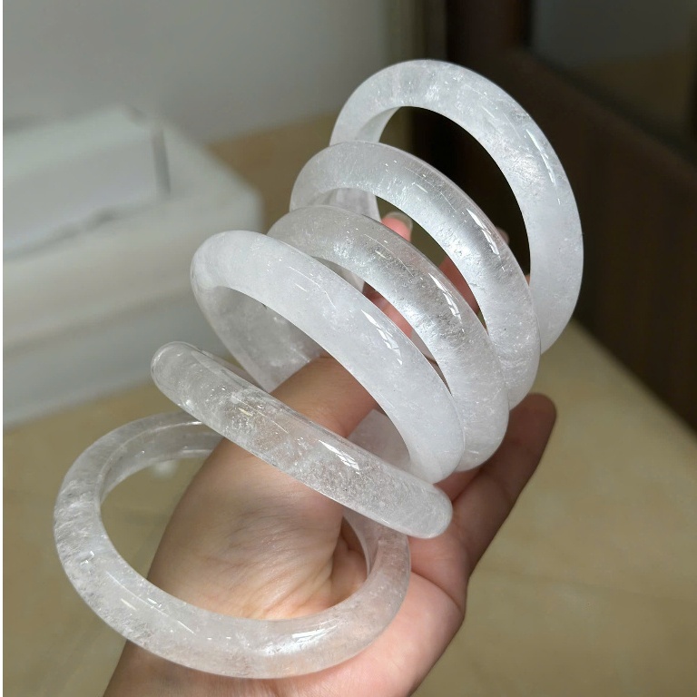 [𝐓ặ𝐧𝐠 𝐍𝐡ẫ𝐧] Vòng Tay Thạch Anh Trắng Tự Nhiên - Thu Hút Năng Lượng Tích Cực 𝐬𝐡𝐚𝐧𝐠𝐡𝐚𝐢 𝐬𝐭𝐨𝐫𝐞