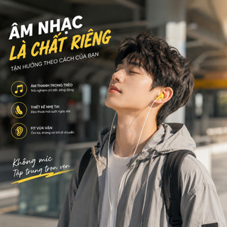 Tai nghe nhét tai có dây, không Mic, đa sắc màu ELECOM EHP-CN300A chính hãng - bảo hành 12 tháng