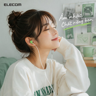 Tai nghe nhét tai có dây, không Mic, đa sắc màu ELECOM EHP-CN300A chính hãng - bảo hành 12 tháng