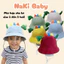 TH (SIZE 1-3 TUỔI) Mũ nón kèm kính chắn gió nhiều mẫu mã cho bé trai bé gái, kèm kính cản bụi