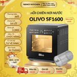 [Chính hãng] Nồi chiên hơi nước đa năng Olivo SF1600,Công nghệ Eco Fry,màn hình Oled,công suất 2800W — ảnh 1