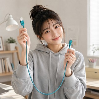 Cáp TypeC 15W chống cháy nổ dài 1,2 mét ELECOM MPA-FAC12C - Bảo hành chính hãng 12 tháng