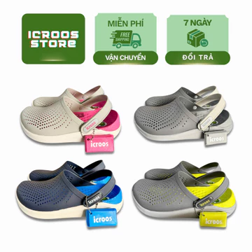Dép Sục Icroos Literide Sục Bít Đầu Thời Trang, Dép Đi Mưa Sục Literide Êm Ái Chống Trơn Trượt [ SỤC LÍT ]