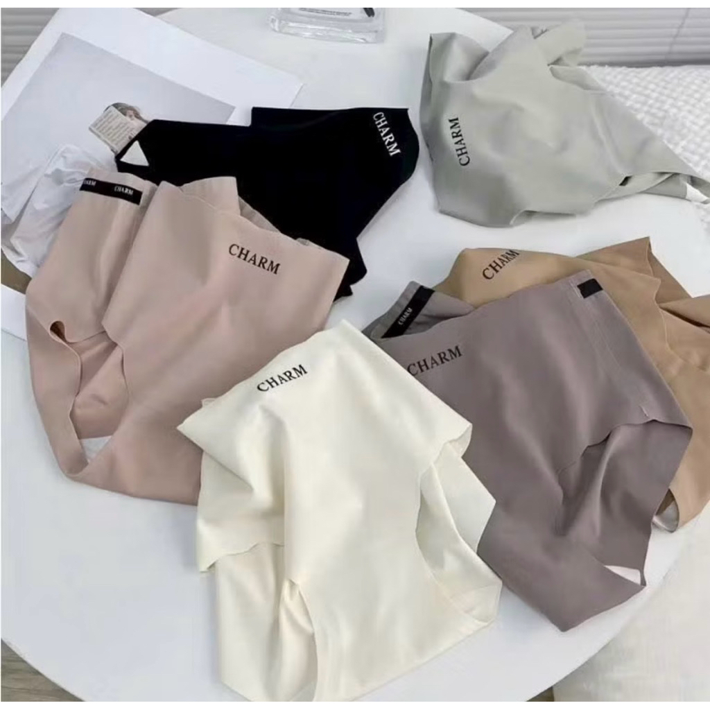 [ Che Tên ] Set 5-10 Quần Lót Nữ Quần Chíp Đúc Su Cạp Viền Sóng CHARM Cao Cấp Không Lộ Viền