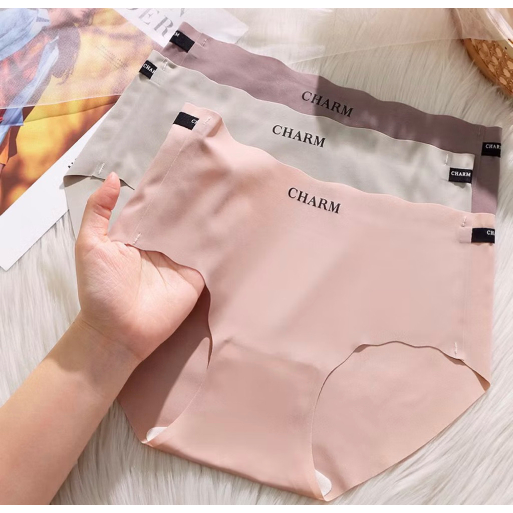 [ Che Tên ] Set 5-10 Quần Lót Nữ Quần Chíp Đúc Su Cạp Viền Sóng CHARM Cao Cấp Không Lộ Viền