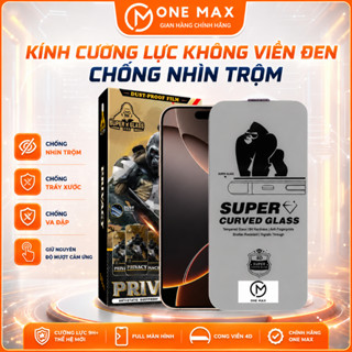 Kính cường lực không viền đen chống nhìn trộm ESD 9D cho IP 17promax 16 15 14 13 12 11 xsmax xr xs x pro plus