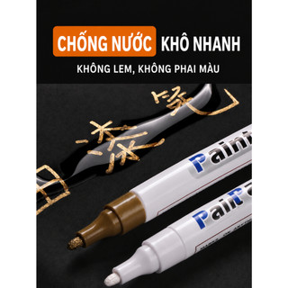 Bút lông dầu có 11 màu lựa chọn, viết êm mượt, chống nước và không phai màu.