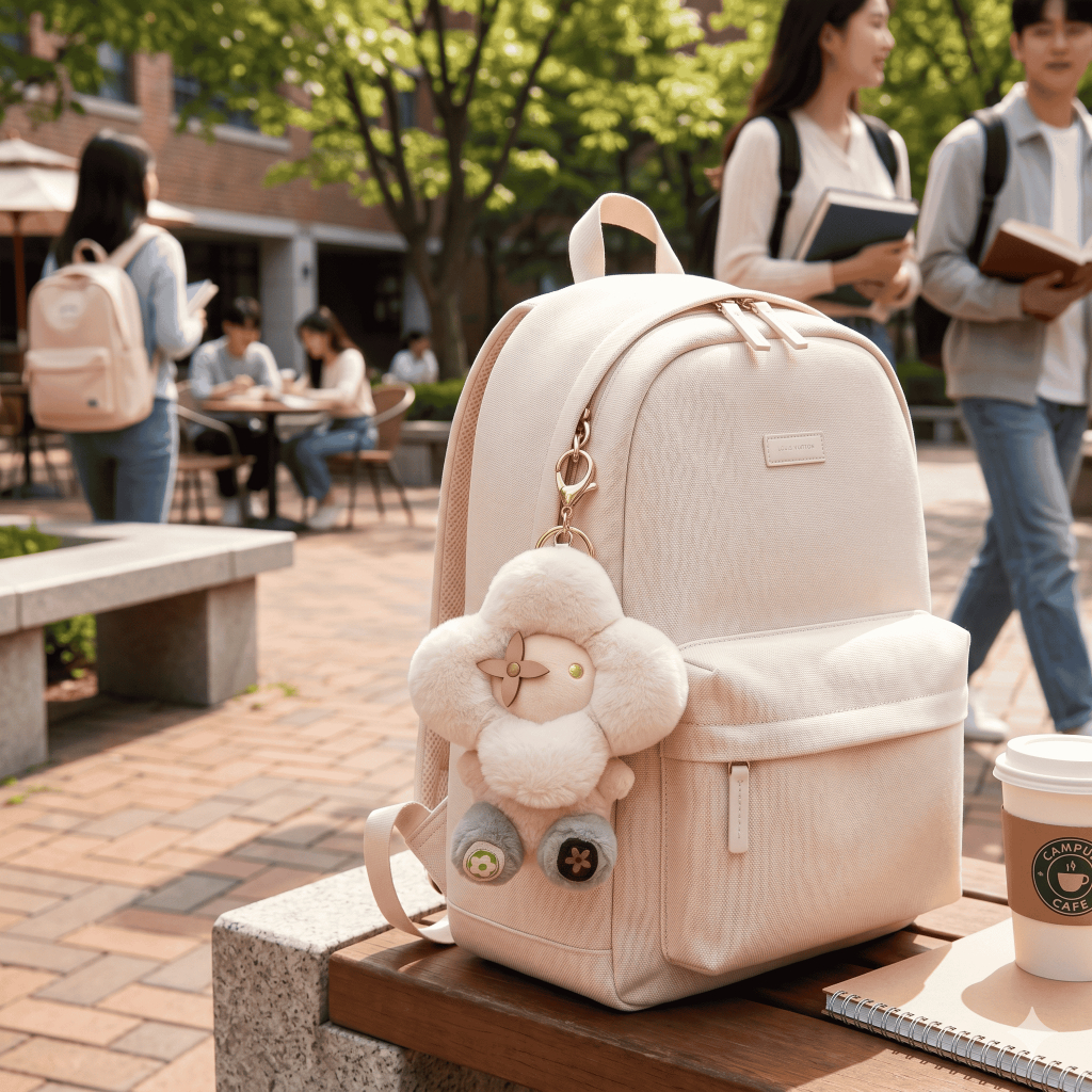 Móc Khóa Gấu Bông Hình Hoa Hướng Dương Dễ Thương "Sunny Bear" – Charm Treo Túi Xách/ Balo | Unis