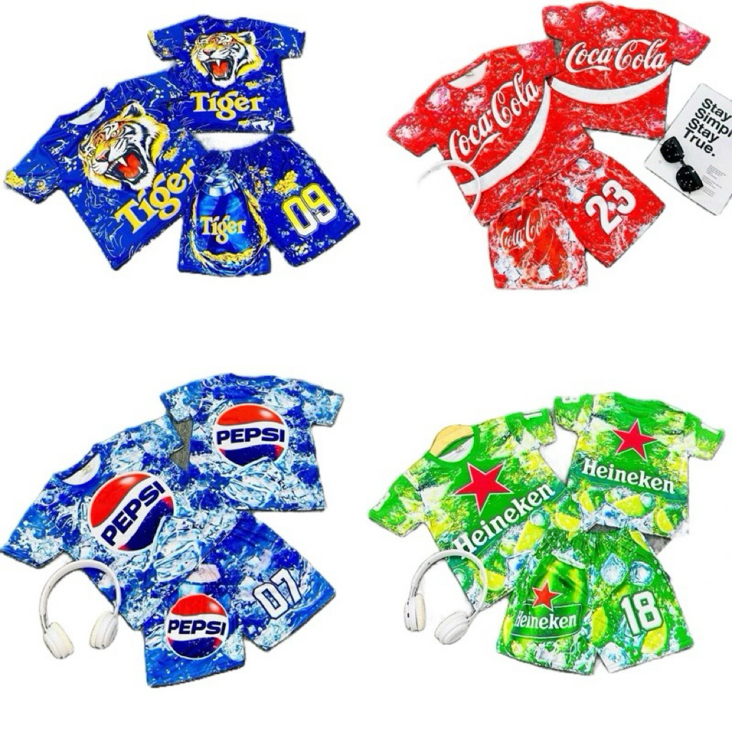 Combo 2 Bộ cotton lạnh hình bia 8-24kg ( mẫu ngẫu nhiên )