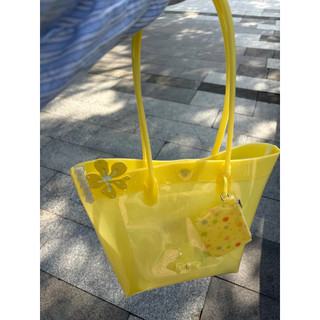 Túi nhựa trong suốt Moromoro jelly bag (kèm charm ví)