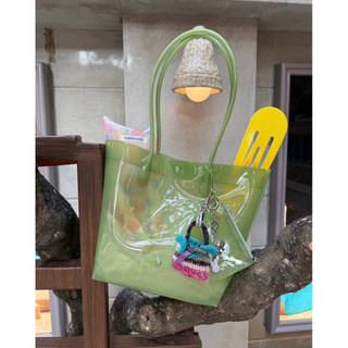 Túi nhựa trong suốt Moromoro jelly bag (kèm charm ví)