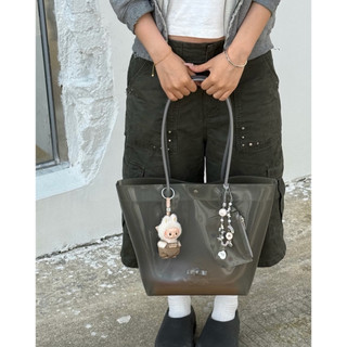 Túi nhựa trong suốt Moromoro jelly bag (kèm charm ví)