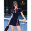 Bộ tập Pickleball nữ, Bộ váy áo lulu chữ A chất lulu QC cao cấp chơi Pickleball,Golf, Tennis...