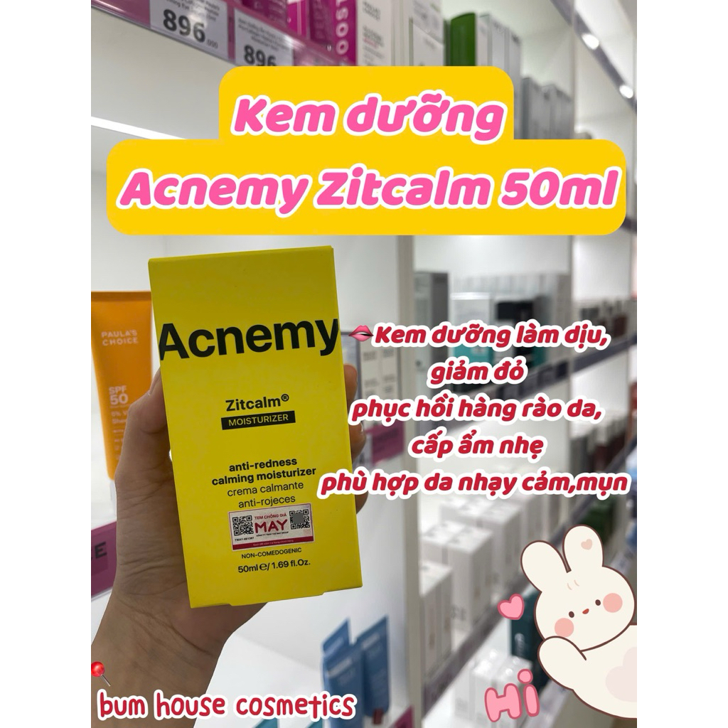 [HÀNG CTY] Kem Giảm Đỏ Làm Dịu Da ACNEMY CALMING MOISTURIZER dưỡng ẩm, làm dịu da 50ml