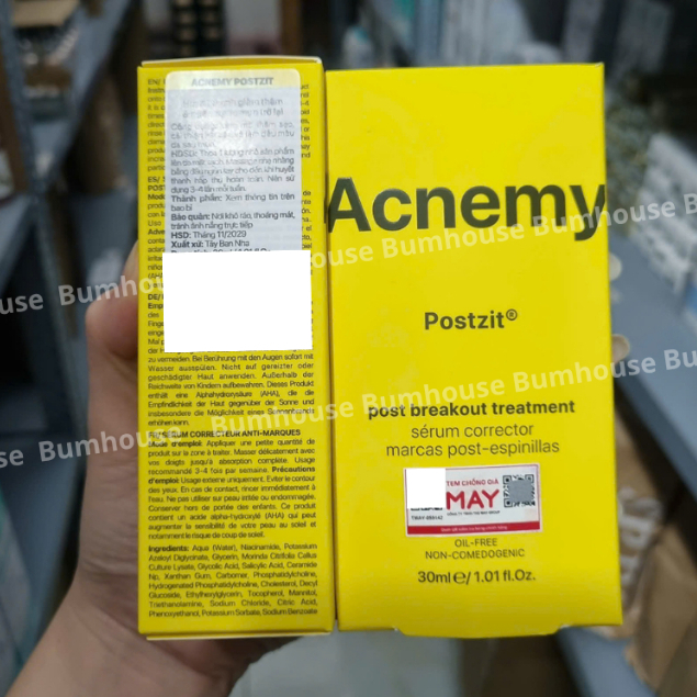 [HÀNG CTY] Tinh chất Giảm Thâm Acnemy Postzit Post Breakout Treatment giảm thâm, ngừa mụn 30ml