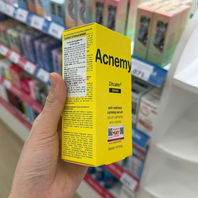 [HÀNG CTY] Huyết Thanh Giảm Đỏ, Làm Dịu Và Phục Hồi Da Sau Mụn Acnemy Zitcalm Anti Redness Calming Serum 30ml