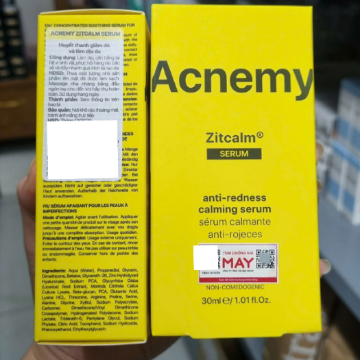 [HÀNG CTY] Huyết Thanh Giảm Đỏ, Làm Dịu Và Phục Hồi Da Sau Mụn Acnemy Zitcalm Anti Redness Calming Serum 30ml