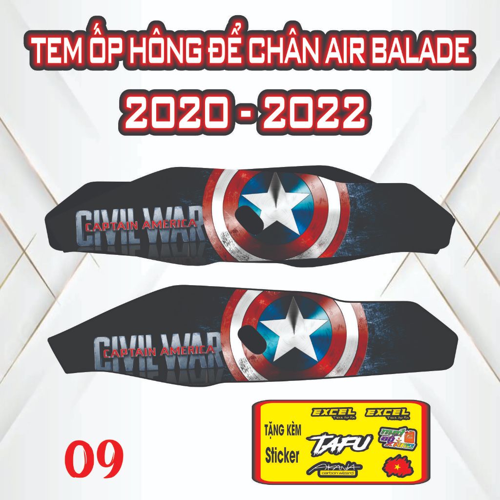 [Xả Kho] Tem Dán Nhựa Nhám AB 2020-2022Giá Sỉ - Sticker Trang Trí Xe Máy Chống Bay Màu.
