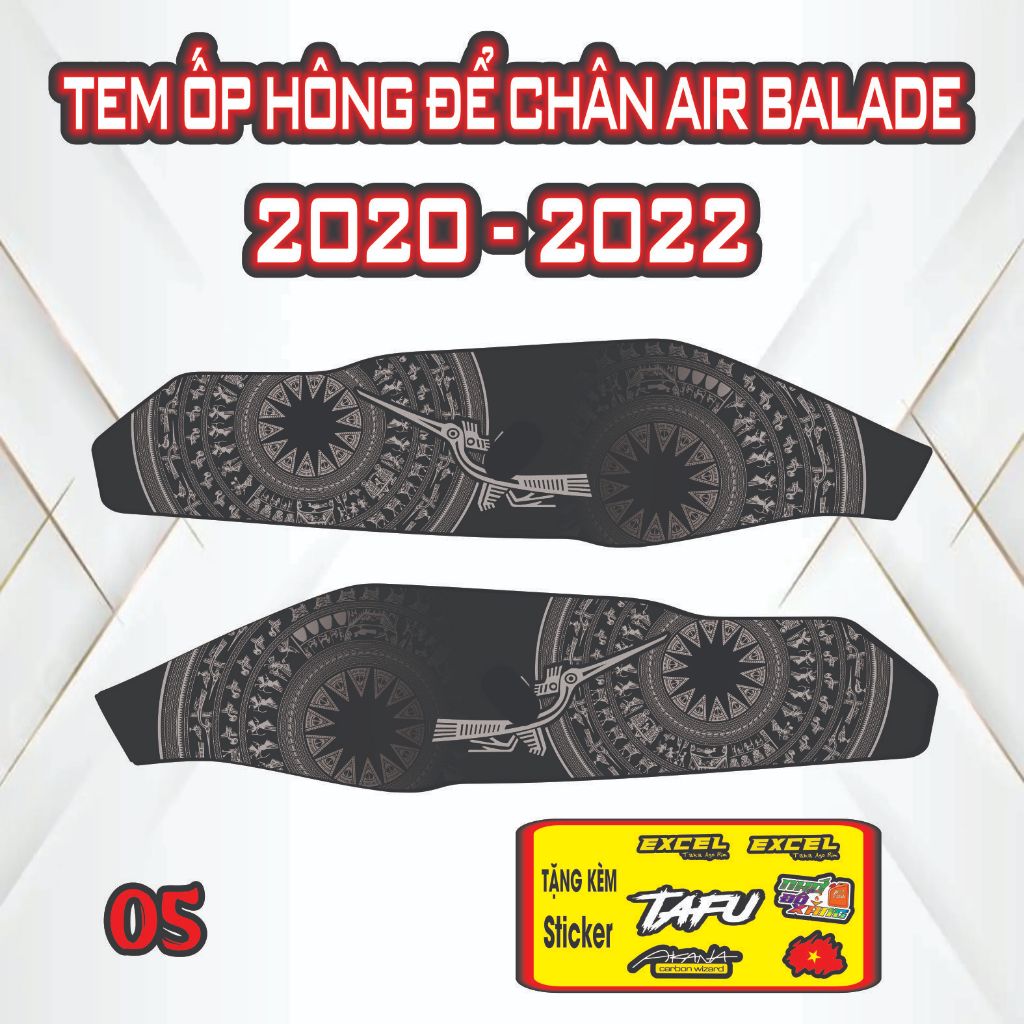 [Xả Kho] Tem Dán Nhựa Nhám AB 2020-2022Giá Sỉ - Sticker Trang Trí Xe Máy Chống Bay Màu.