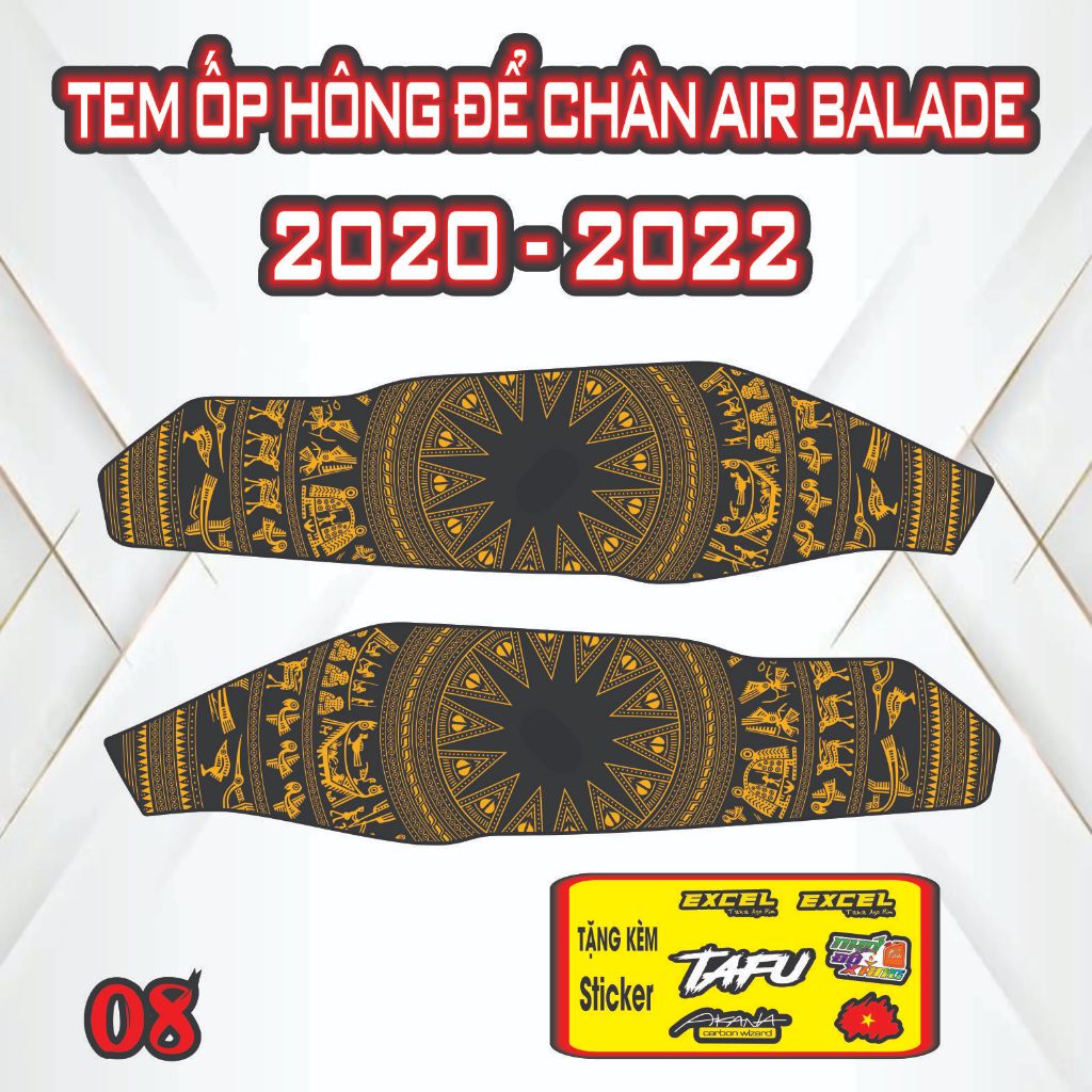 [Xả Kho] Tem Dán Nhựa Nhám AB 2020-2022Giá Sỉ - Sticker Trang Trí Xe Máy Chống Bay Màu.