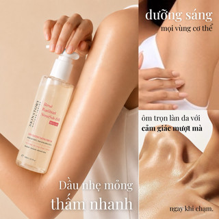 Body Oil Rosé BHA 100ml Skinstory Việt Nam, dầu dưỡng thể, dưỡng ẩm, phục hồi da, giúp da mịn màng rạng rỡ