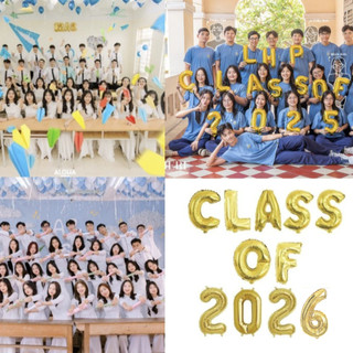 👩‍🎓Set bóng bay trang trí lớp học, chụp ảnh kỷ yếu cuối cấp lớp 9 lớp 12, trang trí kỷ yếu bằng bong bóng. DFKY3