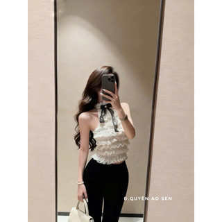 SET ÁO BÈO NƠ MIX QUẦN LỬNG HOT HIT