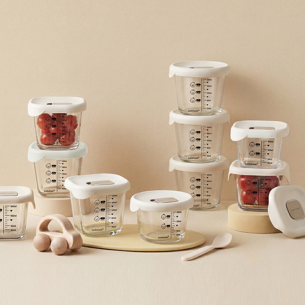 Hộp Thủy Tinh Đựng Thức Ăn Dặm Baby food container LLG1031S3IVY/1032S3IVY/1033S3IVY/1034S3IVY K-MALL