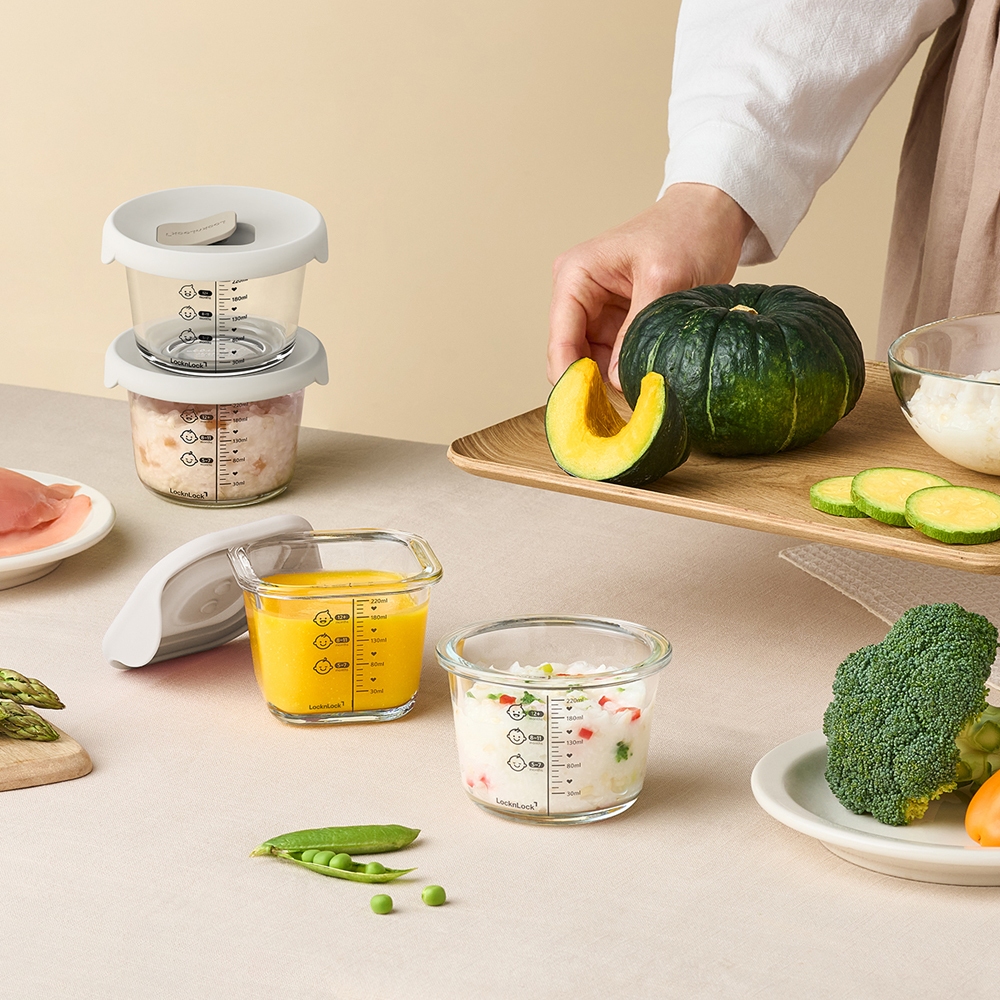 Hộp Thủy Tinh Đựng Thức Ăn Dặm Baby food container LLG1031S3IVY/1032S3IVY/1033S3IVY/1034S3IVY K-MALL