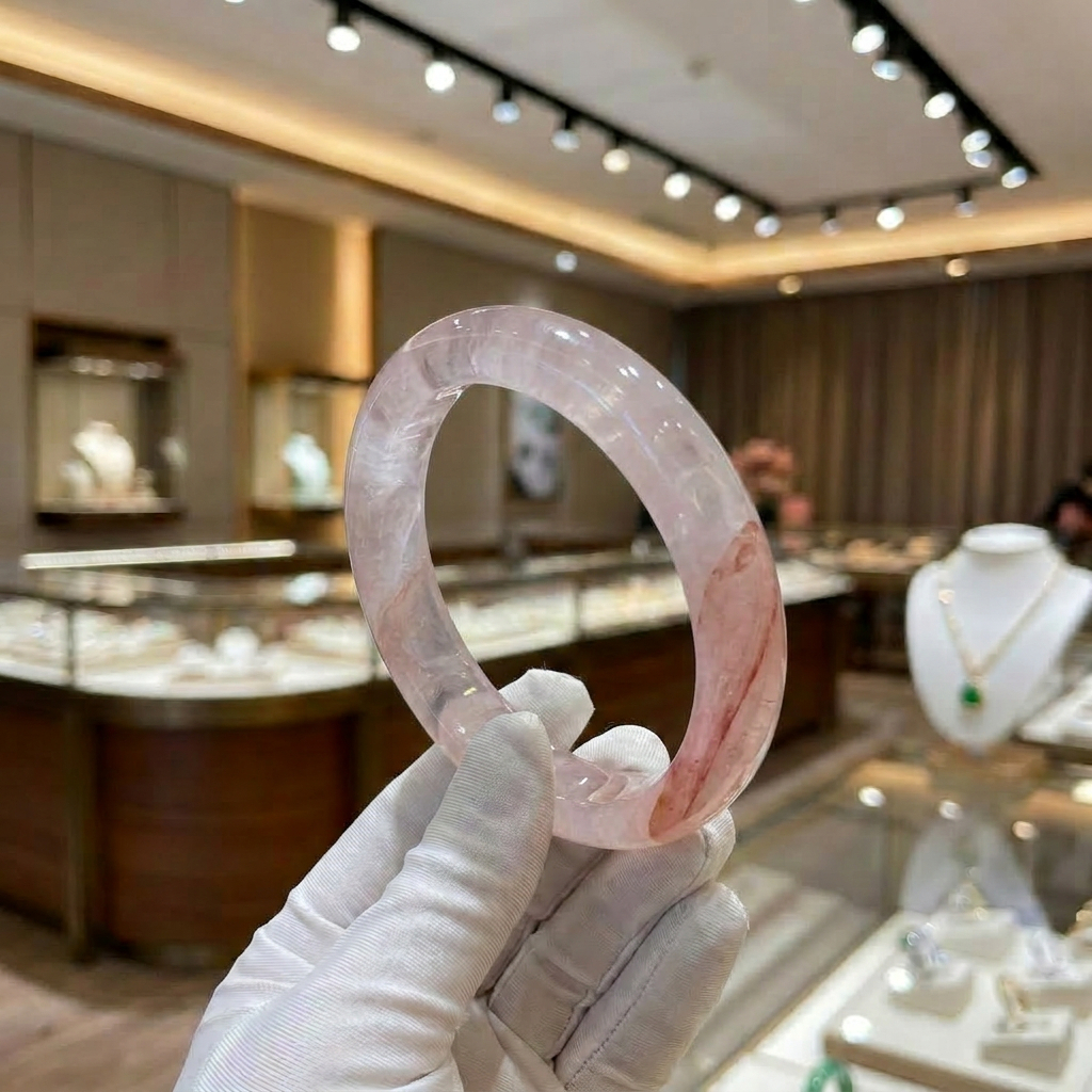 [𝐓ặ𝐧𝐠 𝐍𝐡ẫ𝐧] Vòng Tay Thạch Anh Hoa Tự Nhiên - Trang Sức Nữ Cao Cấp 𝐬𝐡𝐚𝐧𝐠𝐡𝐚𝐢 𝐬𝐭𝐨𝐫𝐞